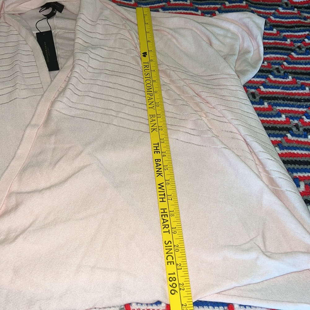 Donna Karan xs pink cotton/modal sweater New With Tags - Picture 13 of 15